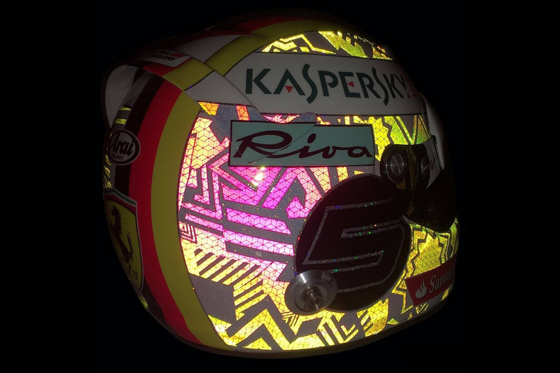 Casque spécial de Sebastian Vettel