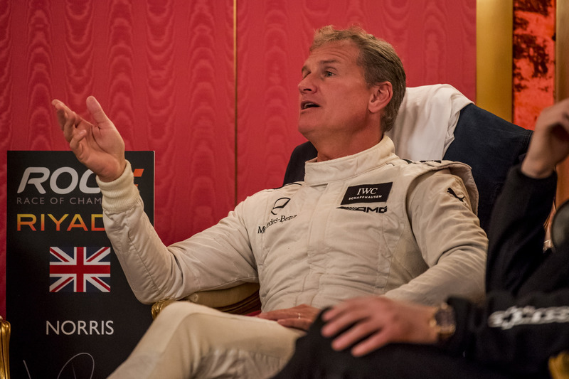 David Coulthard backstage