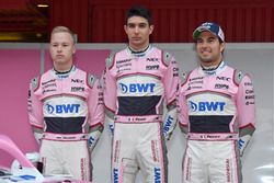 Nikita Mazepin, Sahara Force India F1, Esteban Ocon, Sahara Force India F1 e Sergio Perez, Sahara Force India