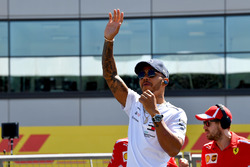 Lewis Hamilton, Mercedes-AMG F1 lors de la parade des pilotes