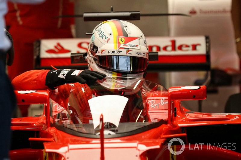 Sebastian Vettel, Ferrari SF70H, cockpit shield