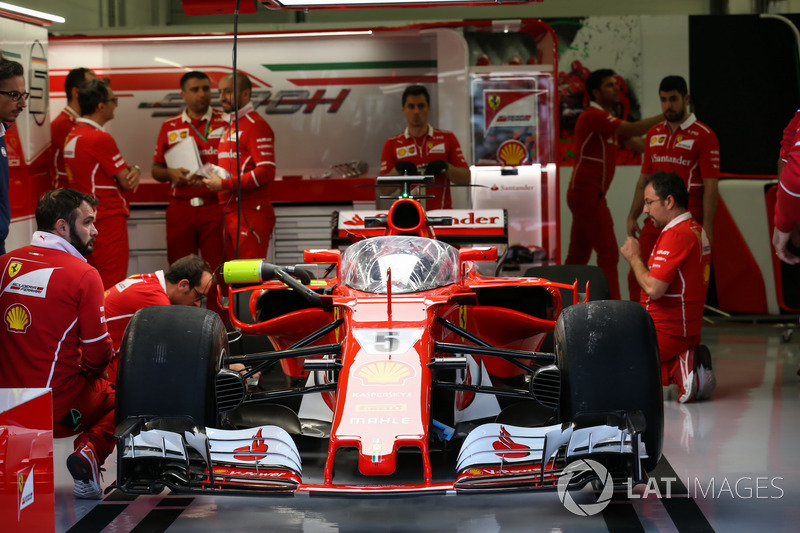 Ferrari SF70-H with cockpit shield