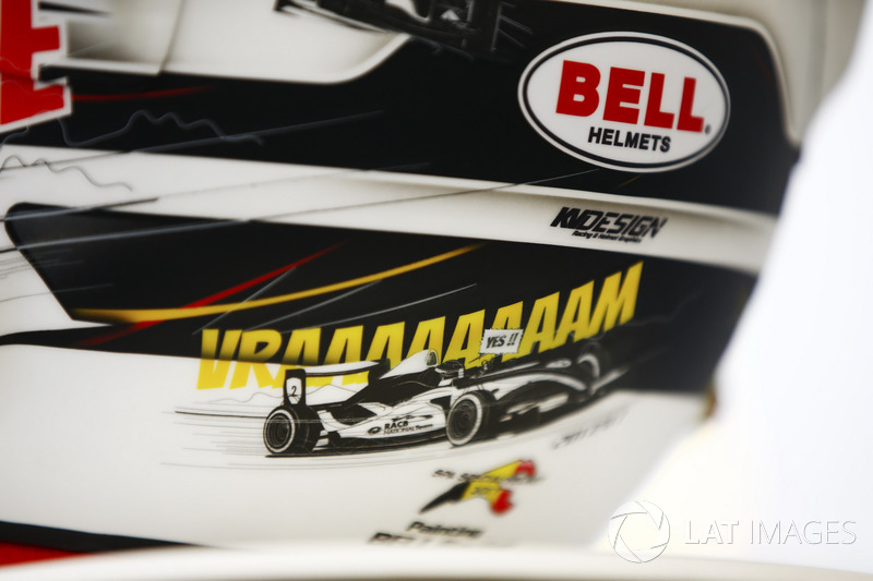Détails du casque spécial de Stoffel Vandoorne, McLaren, pour son GP à domicile