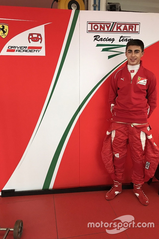 David Vidales en la Ferrari Driver Academy