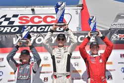 Podium: race 3 winner Timo Reger, second place Austin Kaszuba, third place Raphael Forcier