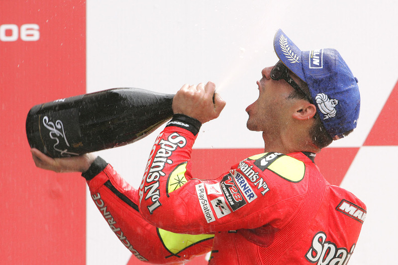 Podium: race winner Marco Melandri, Fortuna Honda