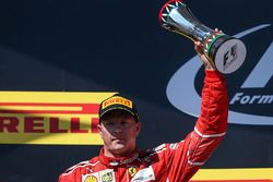 Podium: second place Kimi Raikkonen, Ferrari