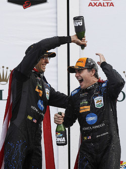 Race winners Jordan Taylor, Jeff Gordon, Wayne Taylor Racing