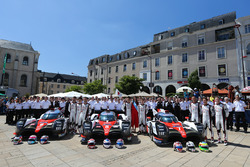 #7 Toyota Gazoo Racing Toyota TS050 Hybrid: Mike Conway, Kamui Kobayashi, Stéphane Sarrazin, #8 Toyota Gazoo Racing Toyota TS050 Hybrid: Anthony Davidson, Sébastien Buemi, Kazuki Nakajima, #9 Toyota Gazoo Racing Toyota TS050 Hybrid: Jose Maria Lopez, Yuji