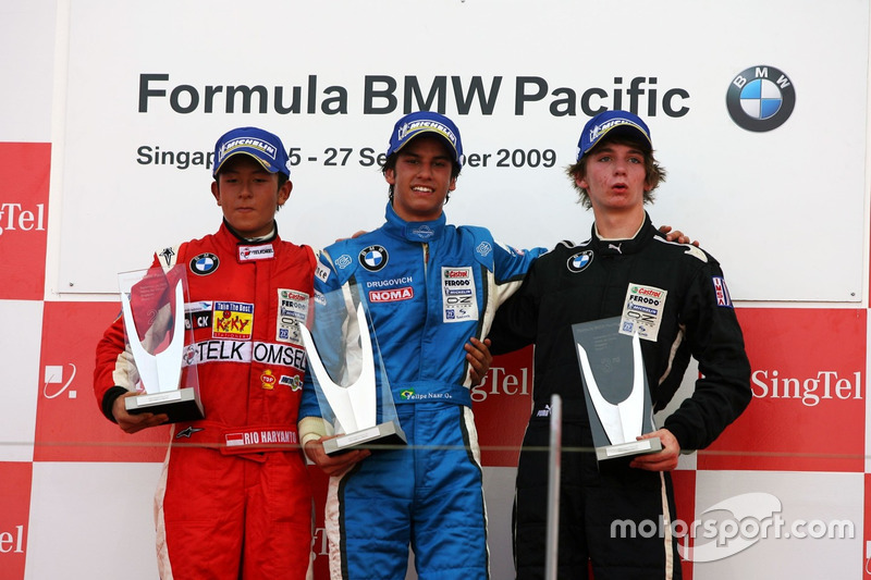 Podium: Felipe Nasr, Rio Haryanto, James Kovacic