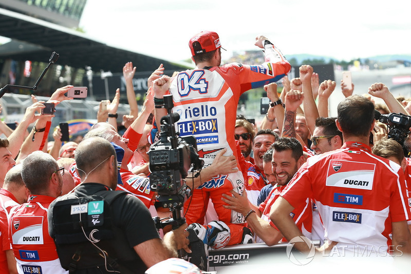 Il vincitore della gara Andrea Dovizioso, Ducati Team