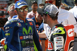 Second place Valentino Rossi, Yamaha Factory Racing, Cal Crutchlow, Team LCR Honda