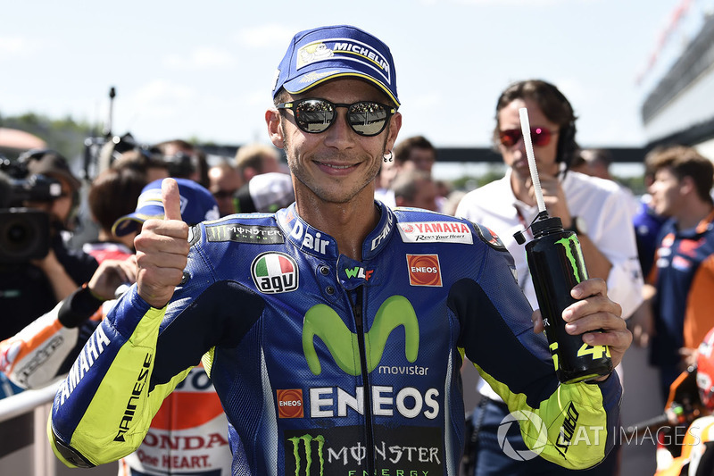 Second place qualifying Valentino Rossi, Yamaha Factory Racing