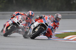 Andrea Dovizioso, Ducati Team, et Danilo Petrucci, Pramac Racing