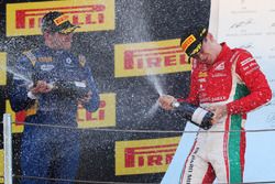 Podium: race winner Charles Leclerc, PREMA Powerteam