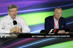 Ross Brawn, Liberty Media and Sean Bratches, Managing Director, Commercial Operations, Formula 1