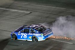 Martin Truex Jr., Furniture Row Racing Toyota wrecks