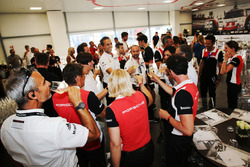 Celebrazione della vittoria ella 24 Ore di Le Mans