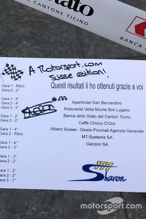 Les salutations de Sharon Scolari à Motorsport.com