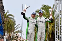 Cerimonia di Premiazione: Umberto Scandola, Guido D'Amore, Skoda Motorsport Italia