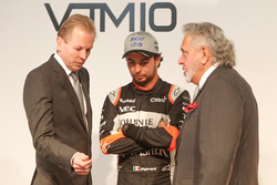 Andy Green, Sergio Perez et Vijay Mallya à la présentation Sahara Force India