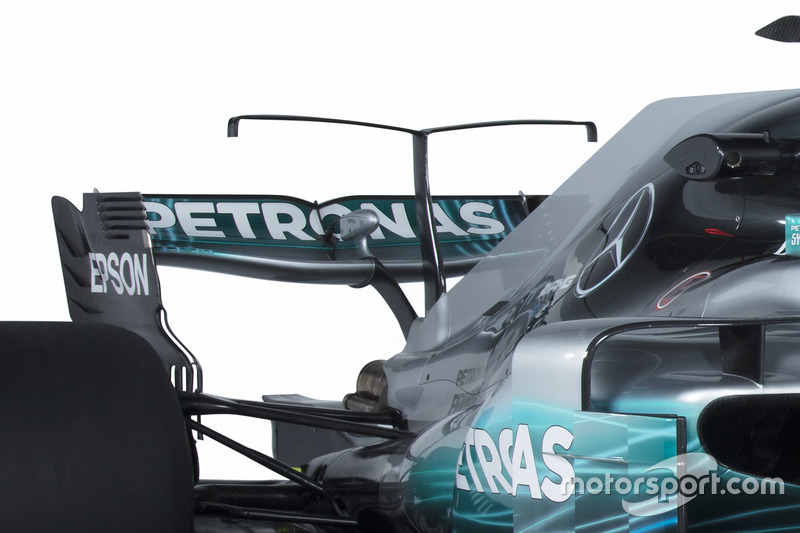 Mercedes AMG F1 W08: Motorhaube, Winglet und Heckflügel