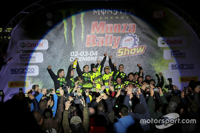 Valentino Rossi e Carlo Cassina, vincitori del Monza Rally Show 2016
