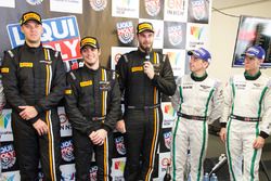 Post-race press conference: race winners Shane van Gisbergen, Alvaro Parente, Jonathon Webb, Tekno Autosports, third place Steven Kane, Guys Smith, Bentley Team M-Sport