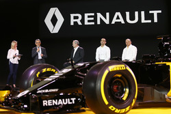 (L to R): Patrice Ratti, Renault Sport Cars General Manager with Jerome Stoll, Renault Sport F1 President; Cyril Abiteboul, Renault Sport F1 Managing Director and Frederic Vasseur, Renault F1 Team Racing Director