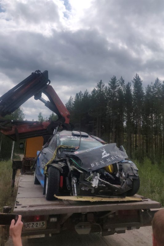 Crash of Hayden Paddon, M-Sport