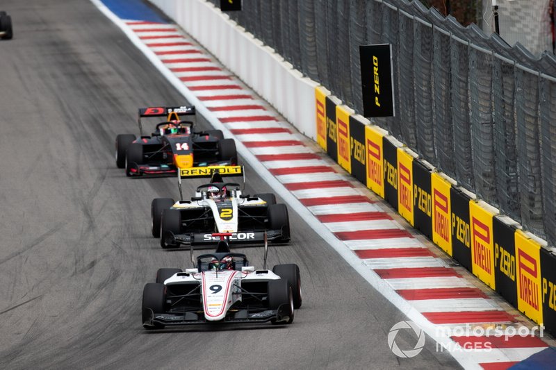 Raoul Hyman, Sauber Junior Team by Charouz Max Fewtrell, ART Grand Prix e Yuki Tsunoda, Jenzer Motorsport