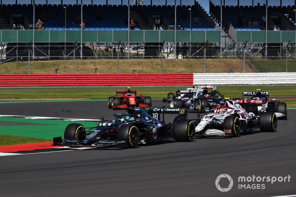 Lance Stroll, Aston Martin AMR21, Antonio Giovinazzi, Alfa Romeo Racing C41, Nicholas Latifi, Williams FW43B
