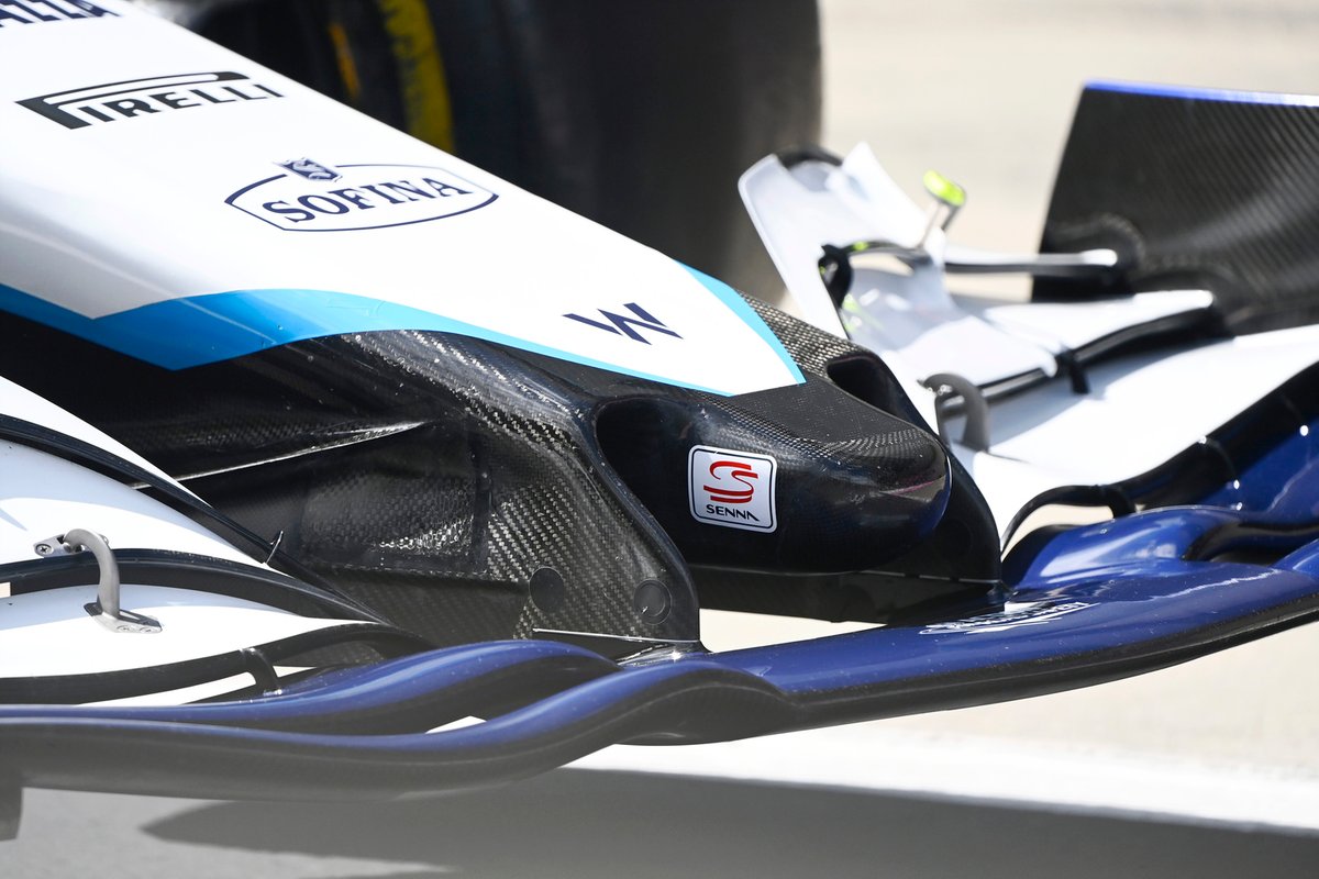 Detalle del frente del Williams FW43B