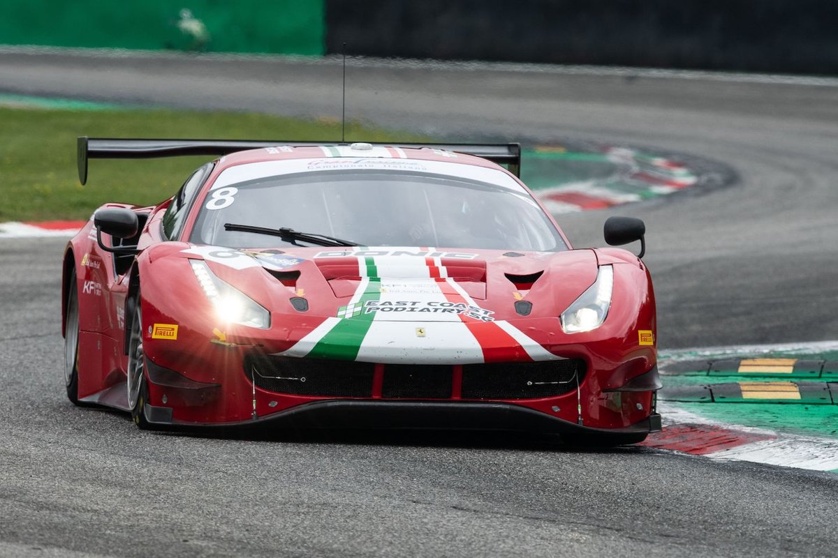 #8 AF Corse, Ferrari 488 GT3 Evo: Carrie Schreiner, Sean Hudspeth  