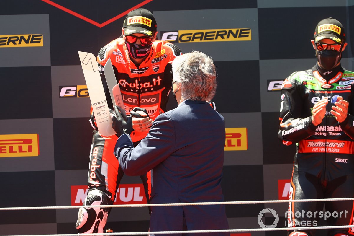 Podio ganador: Scott Redding, Aruba.It Racing - Ducati