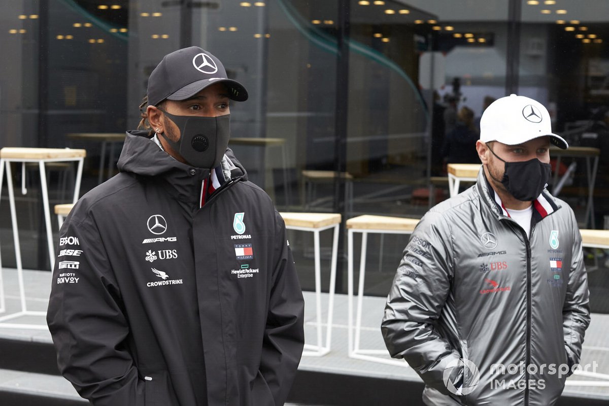 Lewis Hamilton, Mercedes-AMG F1 and Valtteri Bottas, Mercedes-AMG F1