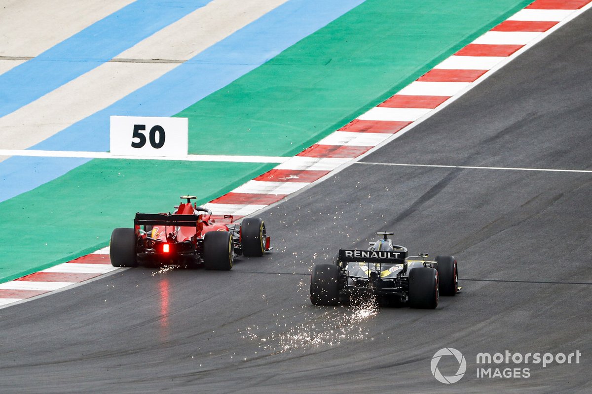 Charles Leclerc, Ferrari SF1000, Daniel Ricciardo, Renault F1 Team R.S.20