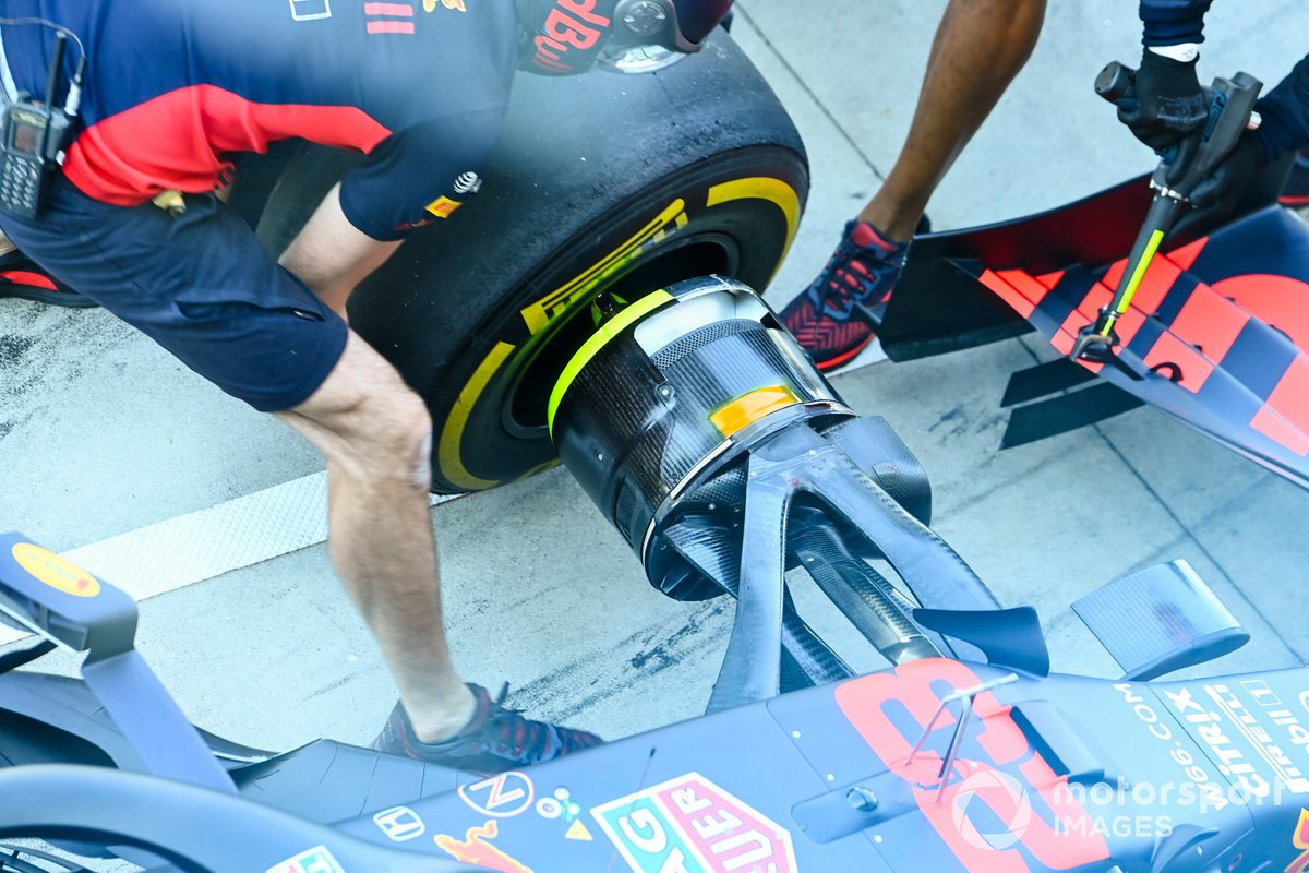 Detalle de frenos del Red Bull Racing RB16