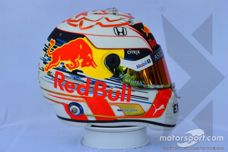 Helmet of Max Verstappen, Red Bull Racing