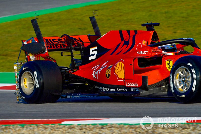 Sebastian Vettel, Ferrari SF90 - nagy szenzorral