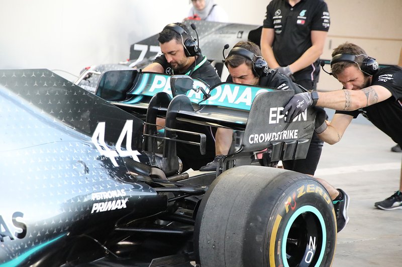 Mercedes W10: anche in Bahrain c'è la doppia T-wing