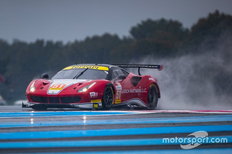 #51 Luzich Racing Ferrari F488 GTE: Alessandro Pier Guidi, Nicklas Nielsen, Fabien Lavergne