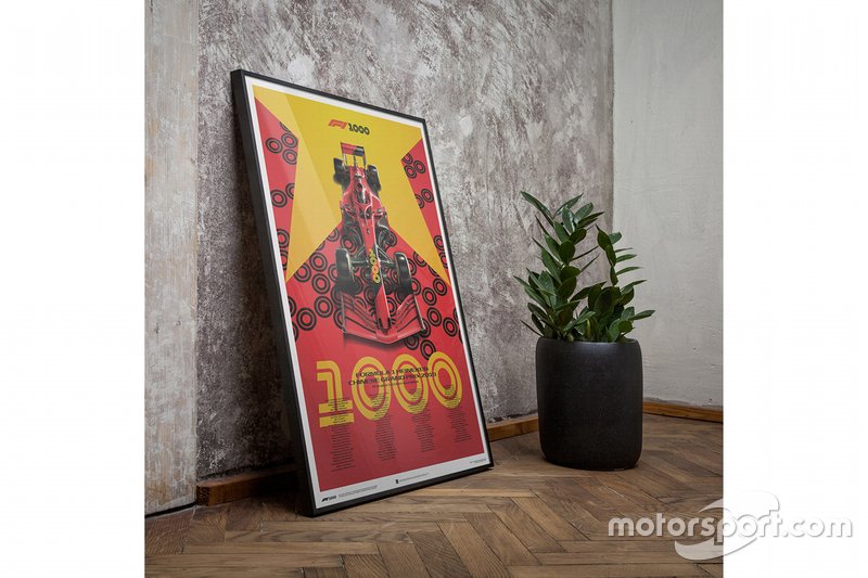 Formula 1, 1000. GP hatıra posteri