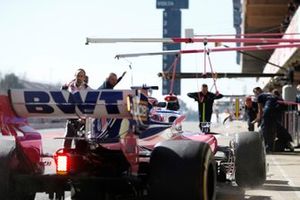 Sergio Perez, Racing Point F1 Team RP19, s'arrête au stand