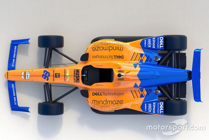 Decoración del McLaren Racing para la Indy 500 2019