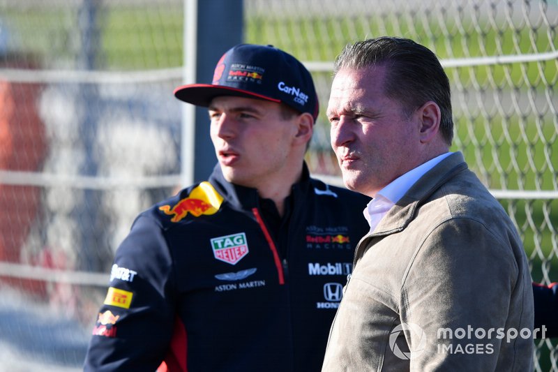 Max Verstappen, Red Bull Racing, y su padre Jos Verstappen