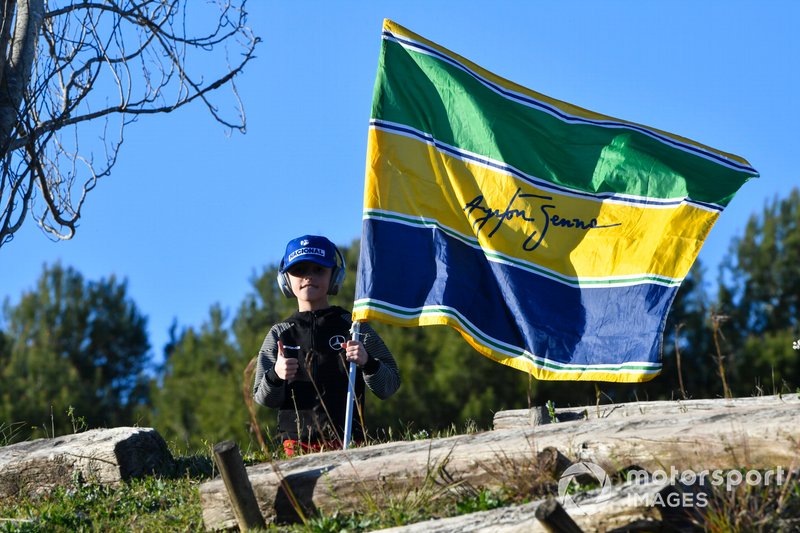 A young Ayrton Senna fan