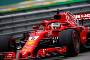 Sebastian Vettel, Ferrari SF71H. 