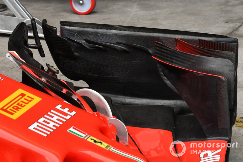 Детали переднего крыла Ferrari SF71H