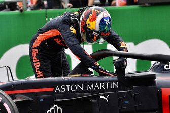 Daniel Ricciardo, Red Bull Racing, nel parco chiuso